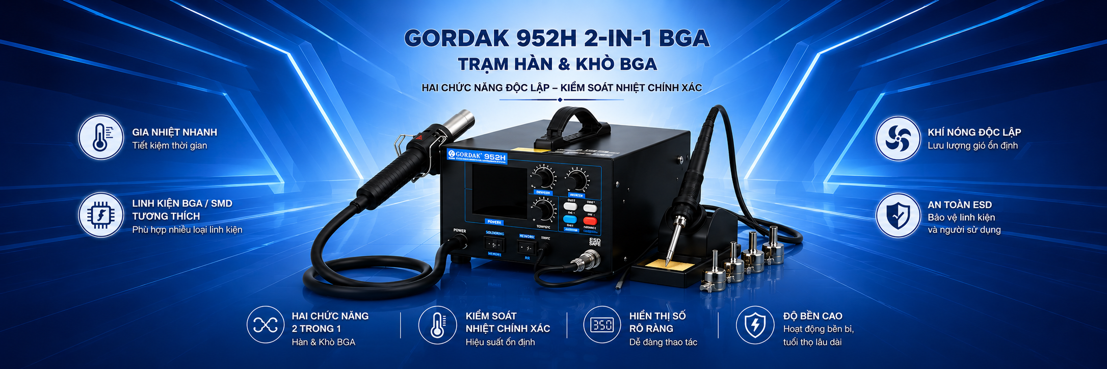 Trạm hàn khò GORDAK 952H